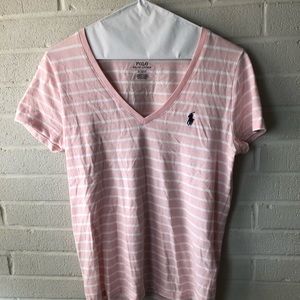 🐎Pink Striped POLO Ralph Lauren Tee